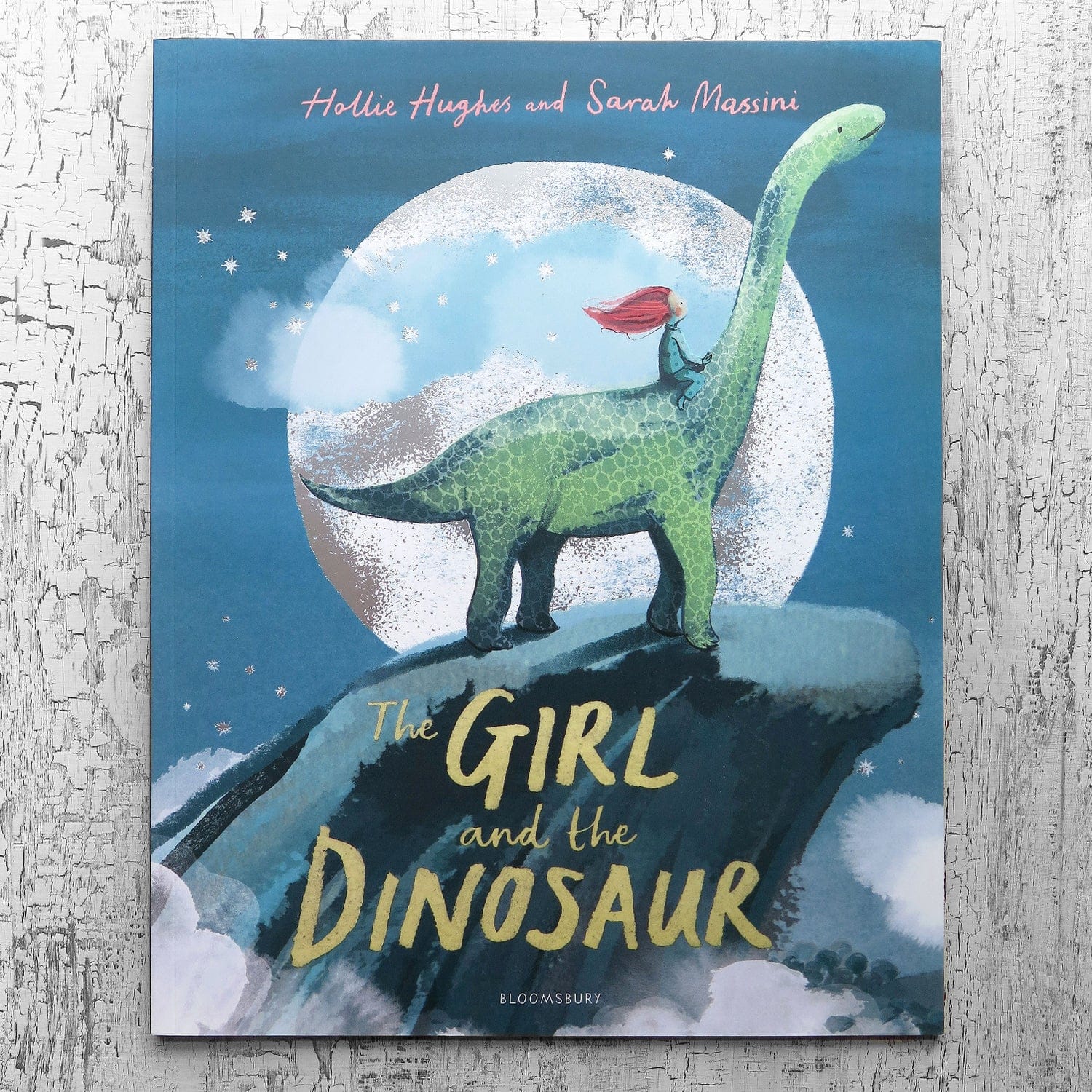 Girl and dinosaur