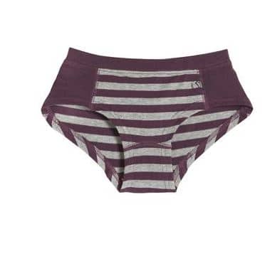 Striped organic cotton knickers for girls