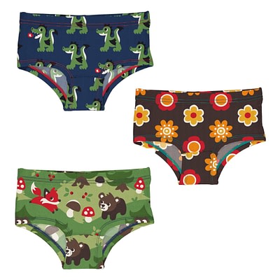 Maxomorra hipster knickers flowers forest dragon