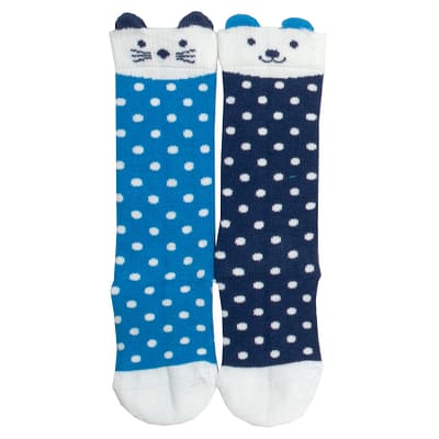 Kite knee length dot socks