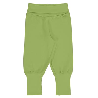 Maxomorra green rib pants