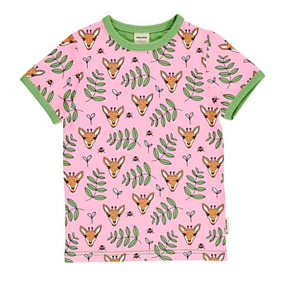 Meyadey t-shirt giraffe garden