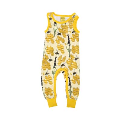 DUNS Sweden yellow bee dungarees