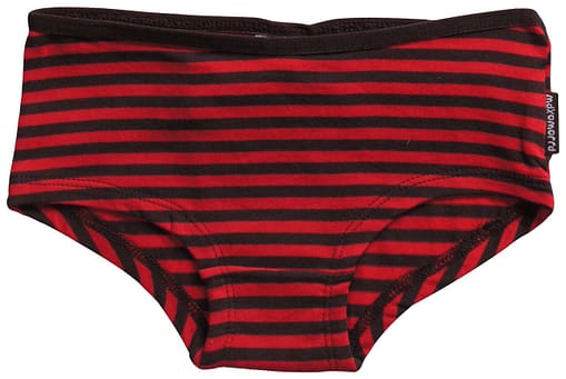 Bright colours striped knickers in organic cotton from Maxomorra 1