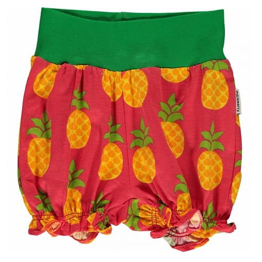 Pineapple organic cotton balloon rib shorts from Maxomorra (86cm 12-18 months) 1