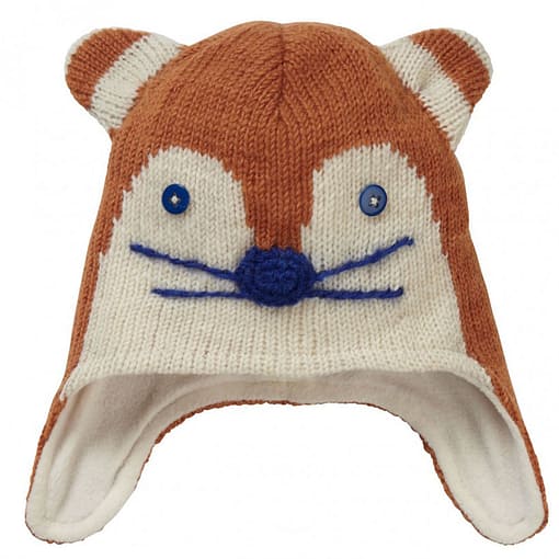 Ginger fox fairtrade hat by Piccalilly 1