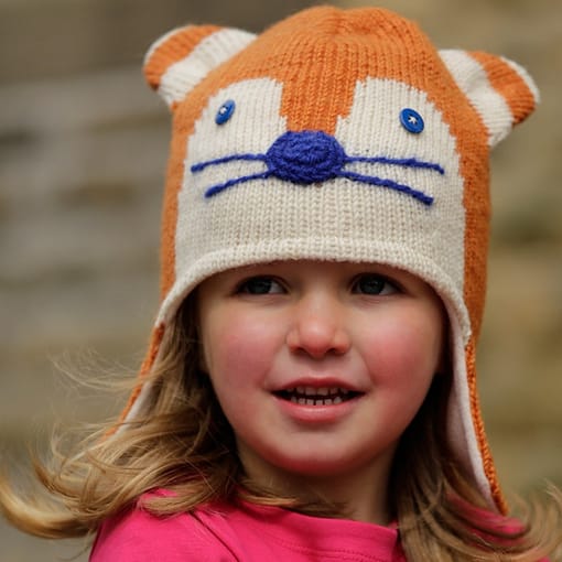 Ginger fox fairtrade hat by Piccalilly 2