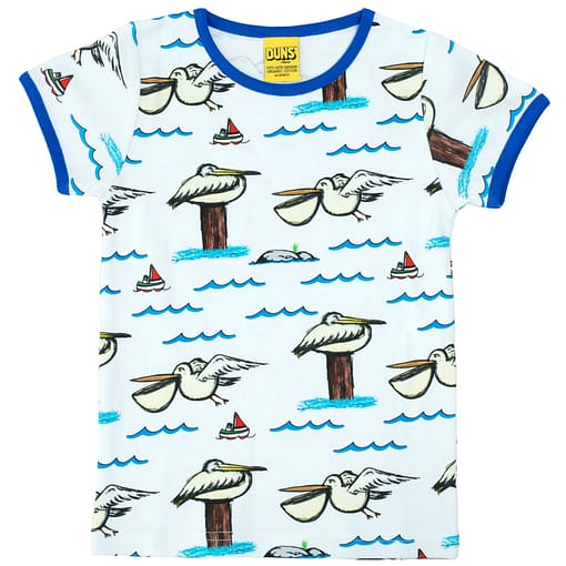 DUNS Sweden pelican print organic cotton t-shirt 1