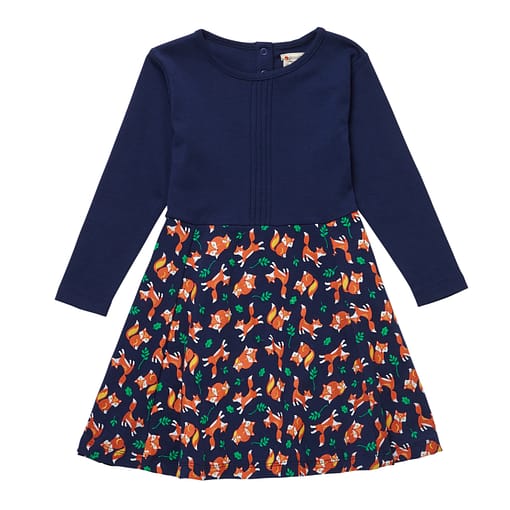 Fox print dress by Piccalilly (104cm 3-4) 1
