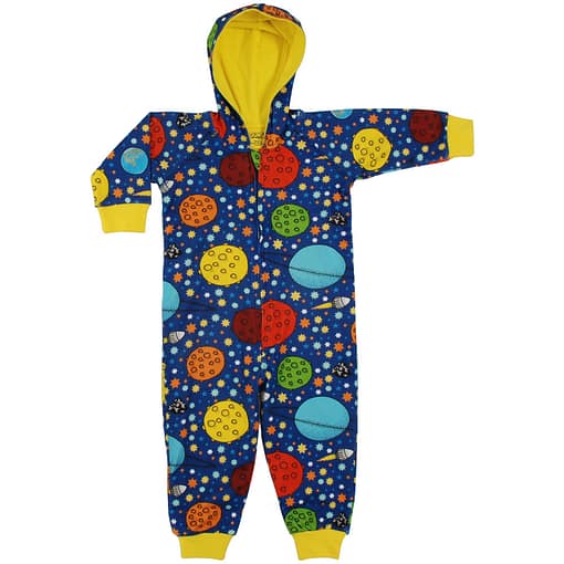 DUNS Sweden Lost in Space on navy hooded onesie playsuit 110-116 cm Age 5-6 1