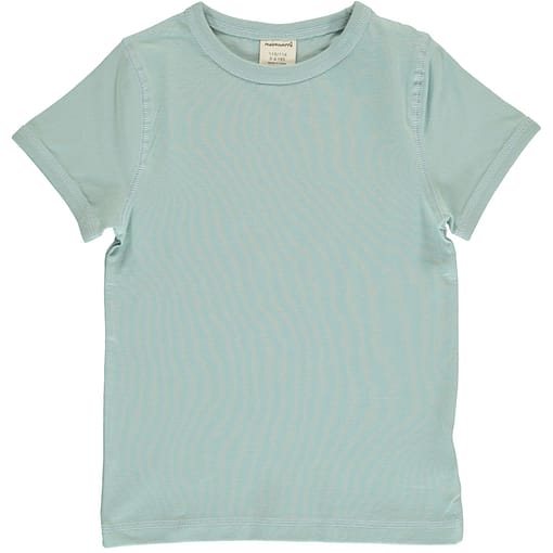 Icy blue basics short sleeve organic t-shirt by Maxomorra (122/128cm 7-8 years) 1