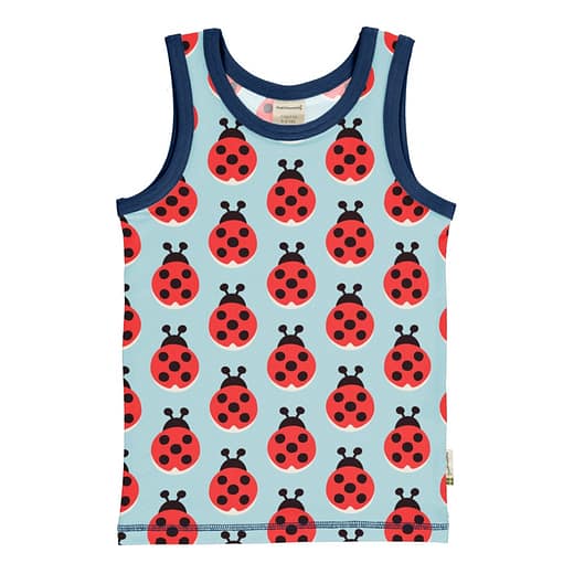 Maxomorra ladybug sleeveless vest