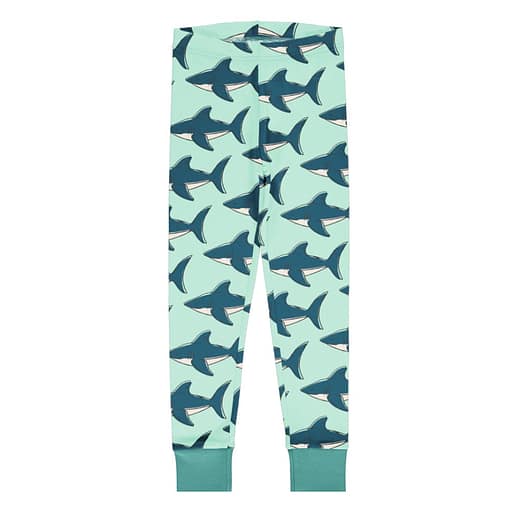 Maxomorra shark cuff leggings
