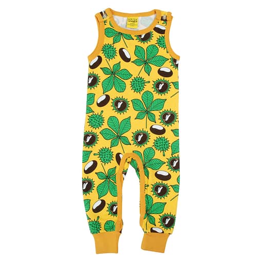 DUNS Sweden dungarees - conkers yellow