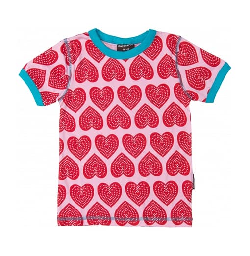 Heart print t-shirt by Maxomorra