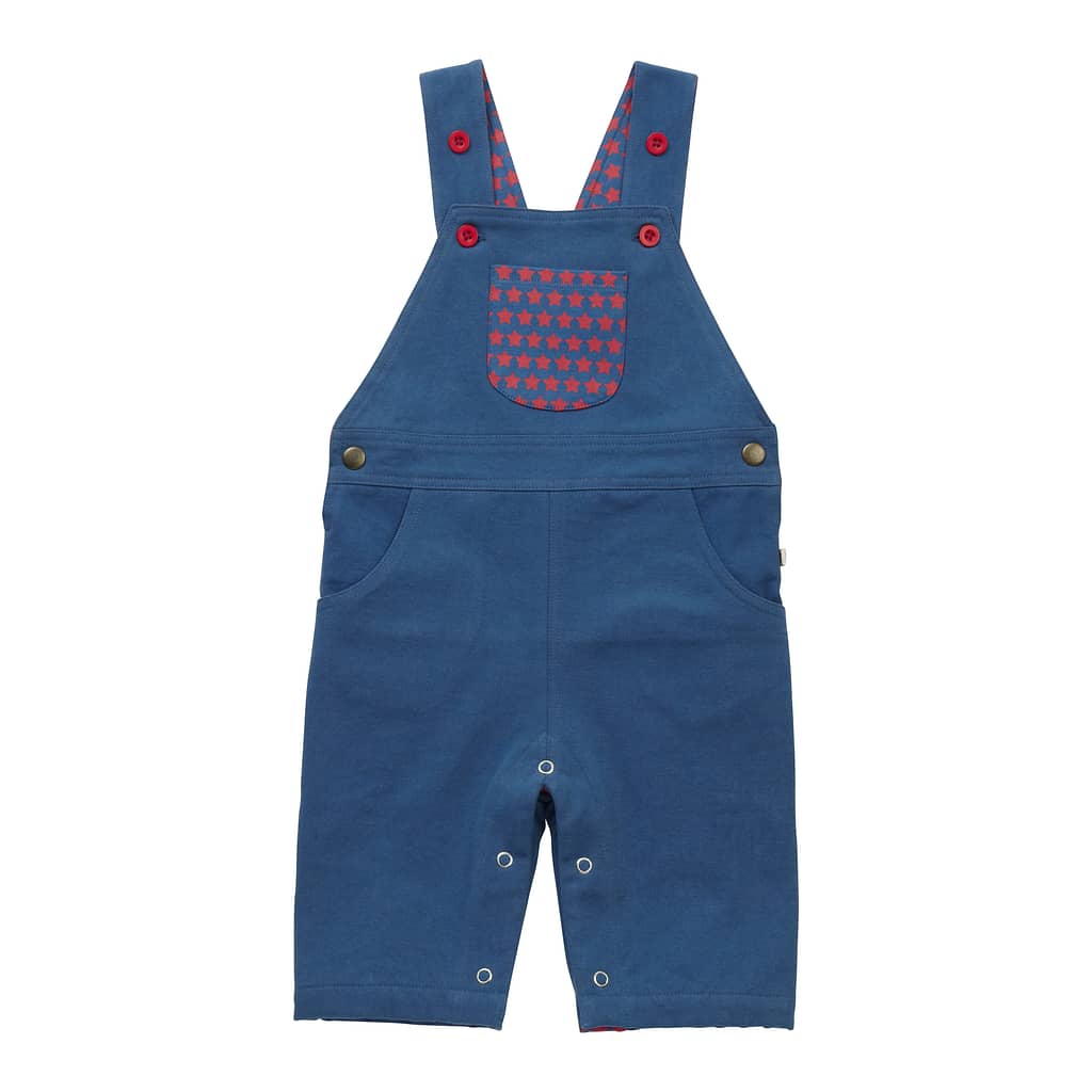 Piccalilly ~ Federal blue star dungarees