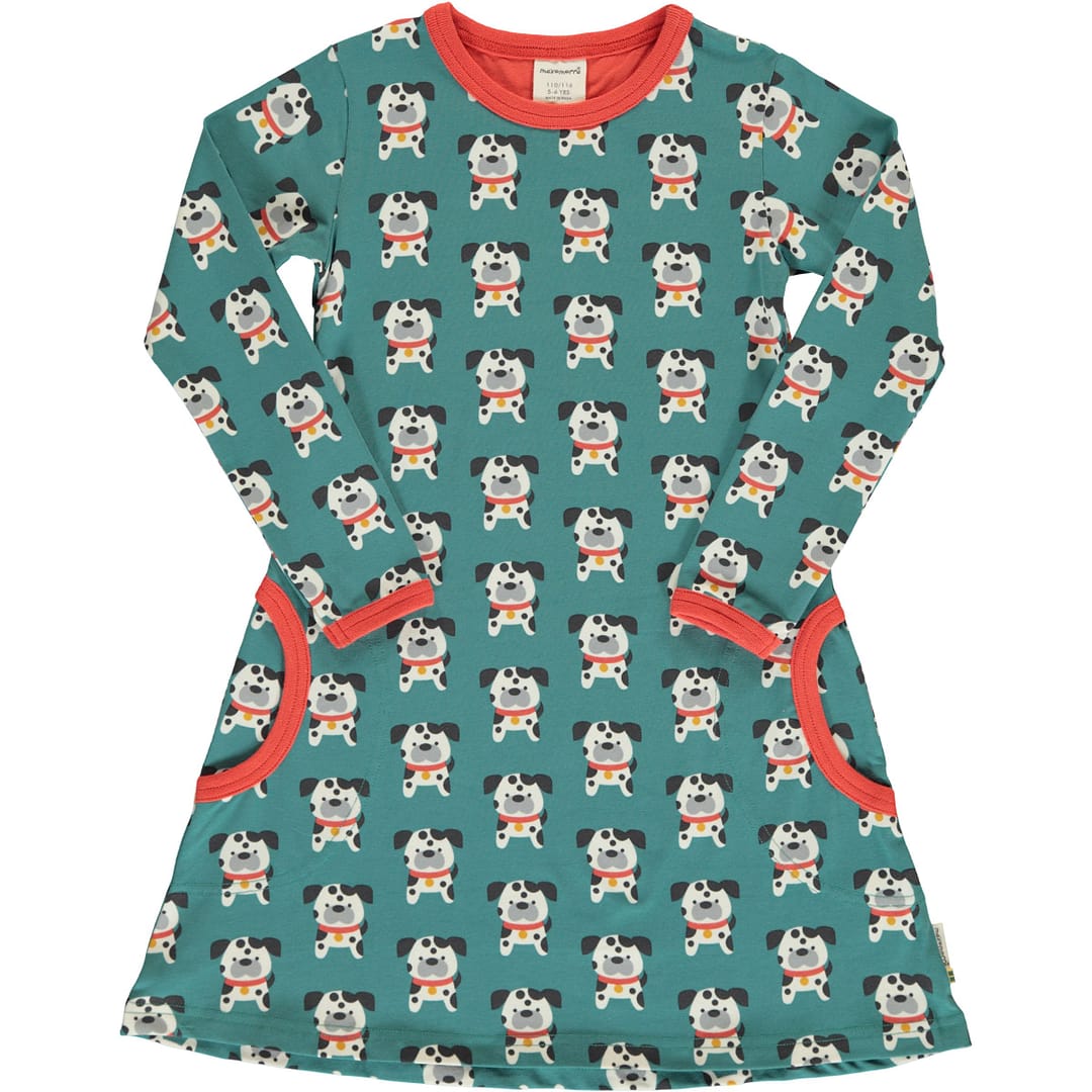 Dalmation buddy organic long sleeve cotton dress ~ Maxomorra (86/92cm 18-24m) 1 Dalmation buddy organic long sleeve cotton dress ~ Maxomorra (86/92cm 18-24m)
