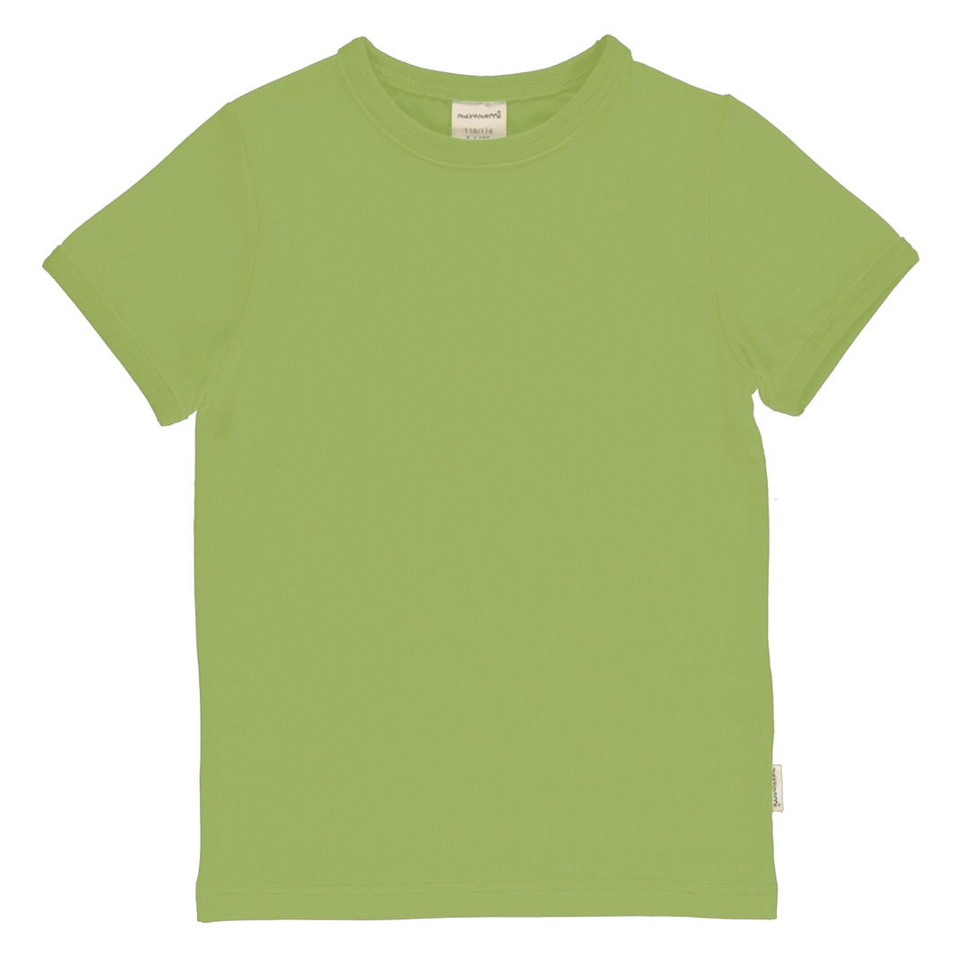 Pear solid green short sleeve organic t-shirt by Maxomorra 1 Maxomorra green t-shirt