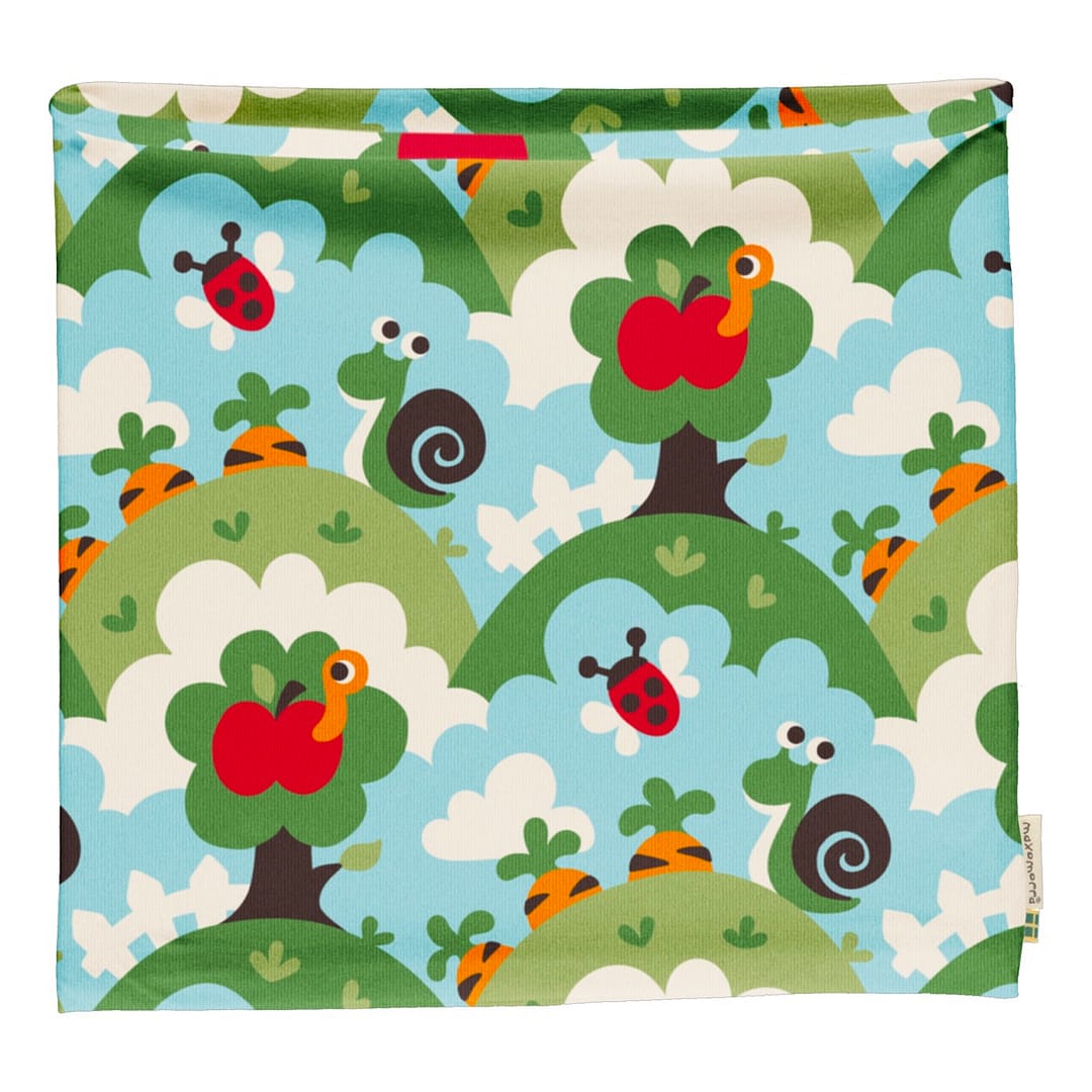 Maxomorra garden organic cotton tube scarf 1 Maxomorra garden organic cotton tube scarf