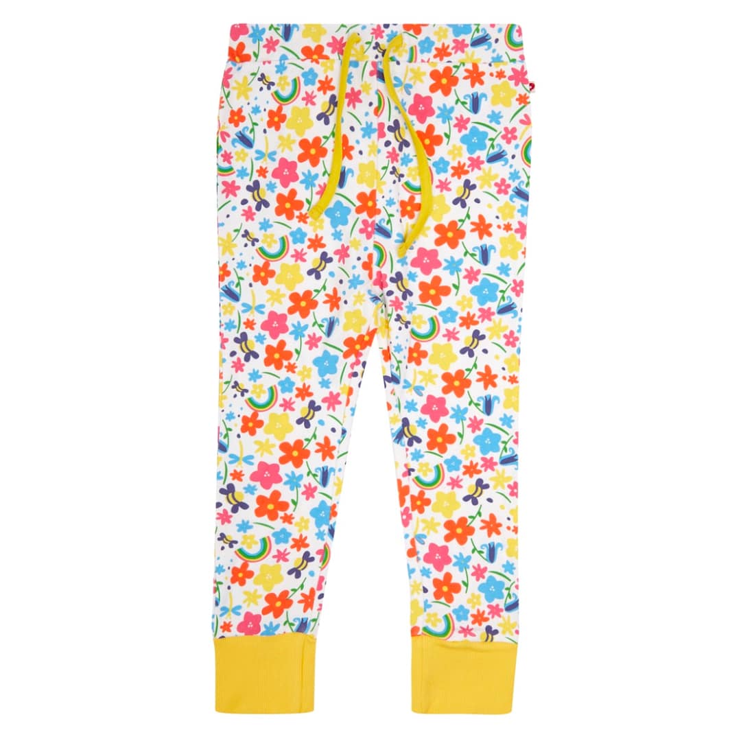 Piccalilly rainbow meadow organic cotton pyjama bottoms 1 Piccalilly rainbow pyjama bottoms