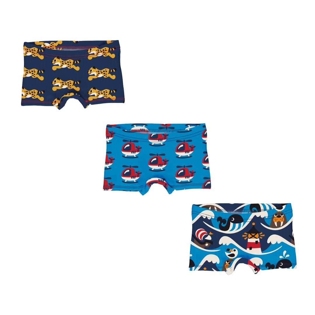 Maxomorra cheetah helicopter ocean boxer briefs