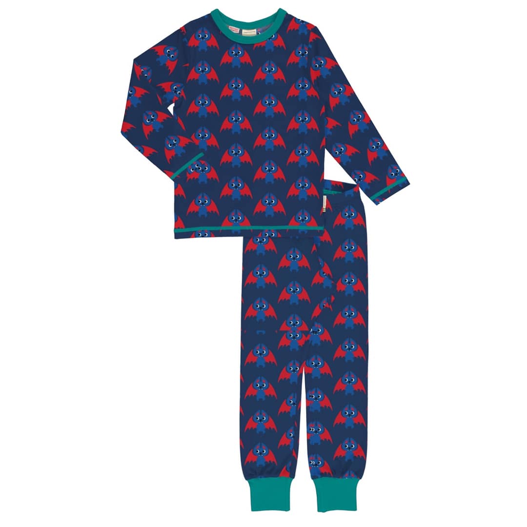 Maxomorra organic cotton pyjamas - bat (92/98 Age 2-3) 1 Maxomorra bat pyjamas