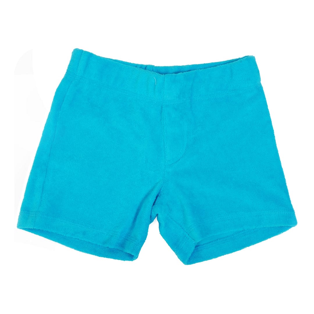 DUNS Sweden atoll blue ethical cotton terry shorts 1 DUNS Sweden terry shorts blue