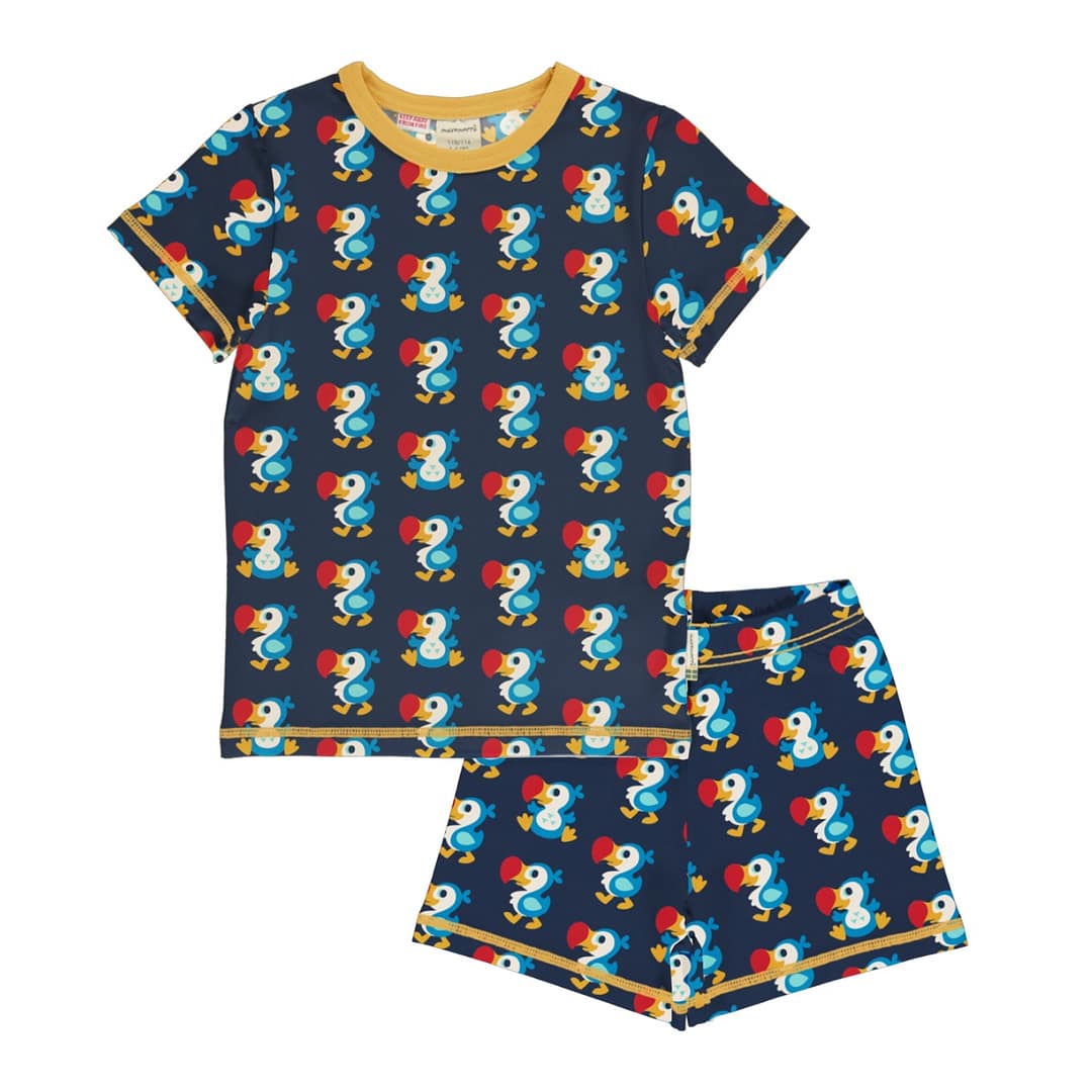 Maxomorra dodo short sleeve pyjamas | Age 3-4 1 Maxomorra dodo summer pyjamas