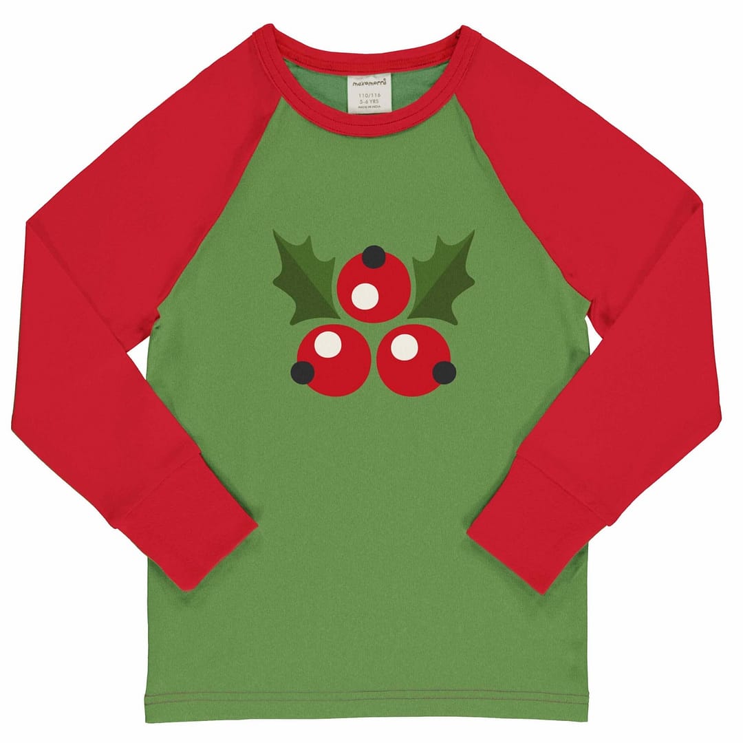 Maxomorra Holly single print long sleeve top | 98/104 Age 3-4 1 Maxomorra holly raglan top