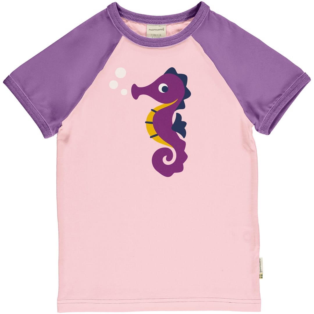 Seahorse t-shirt by Maxomorra in organic cotton 1 Seahorse t-shirt by Maxomorra in organic cotton