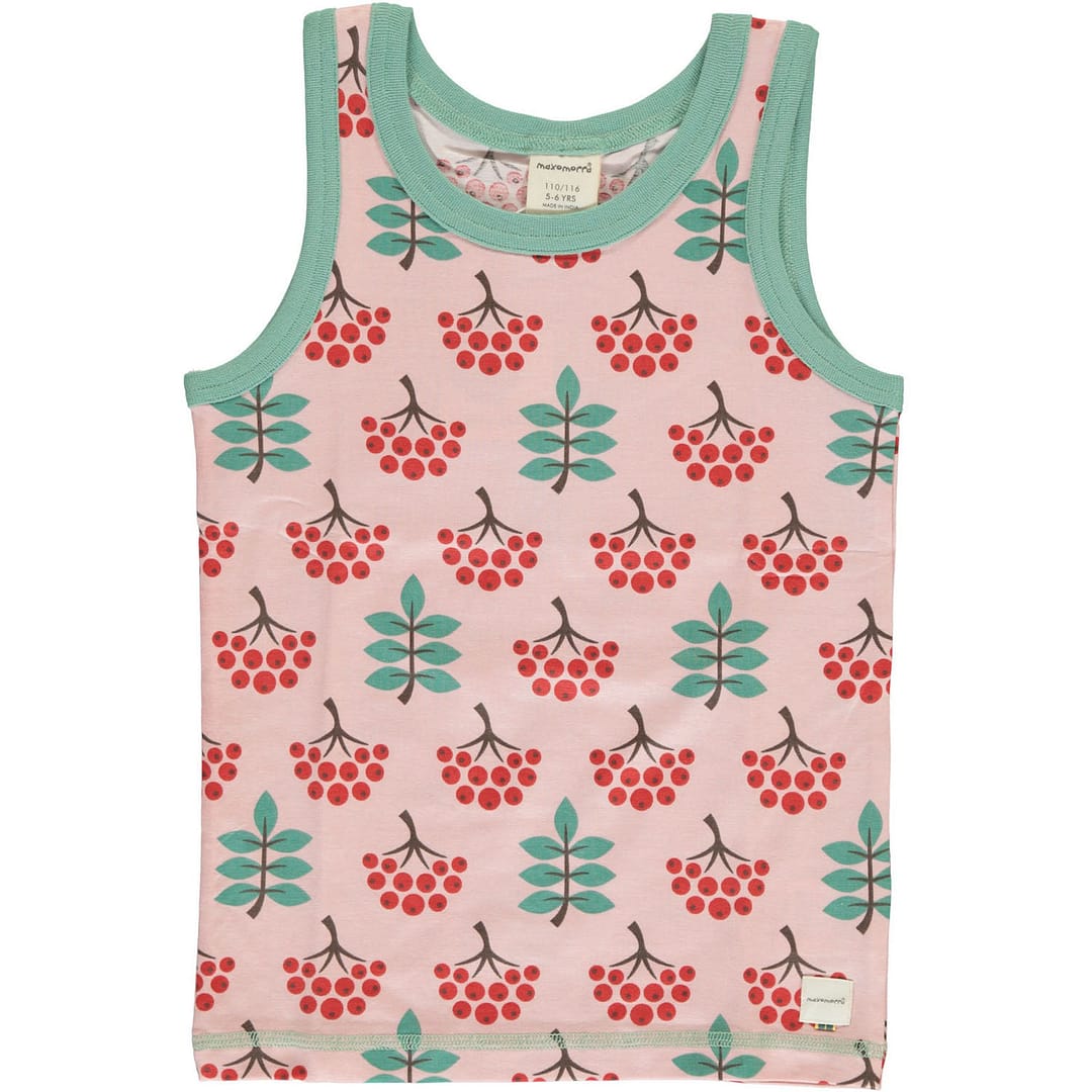 Maxomorra vest in ethical cotton - Rowan berry | Age 3-4 1 Maxomorra vest in ethical cotton - Rowan berry | Age 3-4