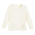 Living crafts baby vests in merino wool and silk blend