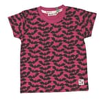 Bat print t-shirt in pinky purple