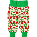 Radishes print by DUNS Sweden - organic cotton baby trousers