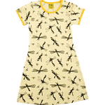 Yellow dragonfly print dress by DUNS Sweden More than a fling range