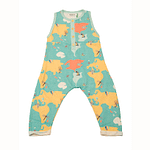 Gender neutral map all in one dungarees