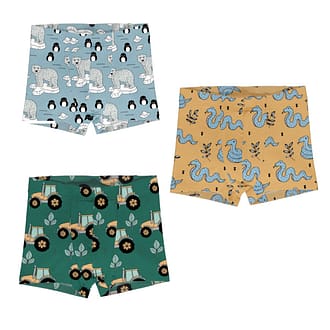 Maxomorra organic cotton boxers, Busy Squirrel, Mighty Moose