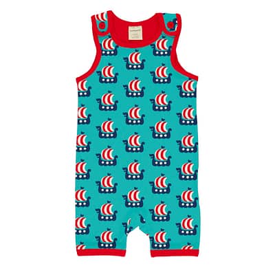 Maxomorra viking short dungarees