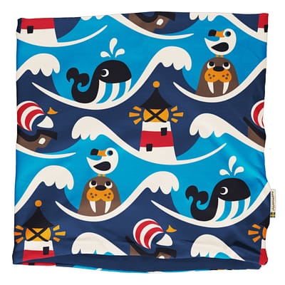 Maxomorra ocean velour neck scarf