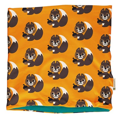 Maxomorra neck scarf velour squirrel