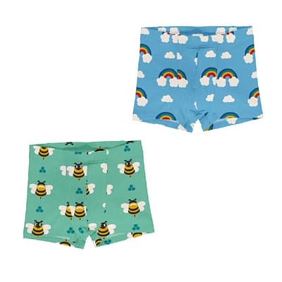 Maxomorra boxers - bee rainbow