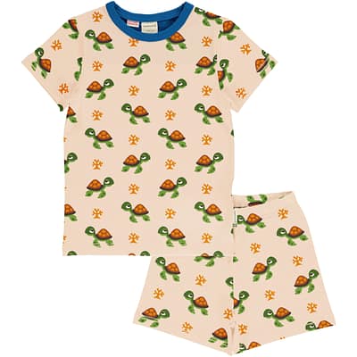 Maxomorra organic cotton short pyjamas - Turtle