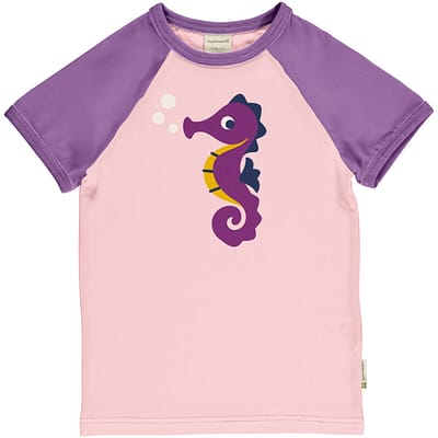 Seahorse t-shirt by Maxomorra in organic cotton