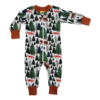 Duns Sweden zip suit wood
