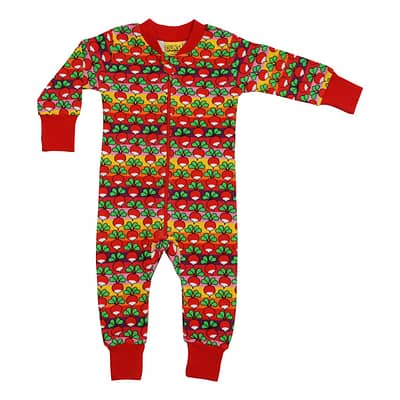 DUNS Poppy red radish zipsuit