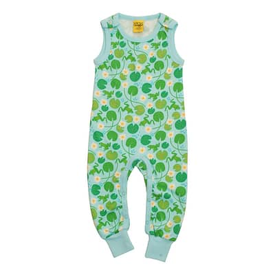DUNS Sweden frogs and water lillies dungarees