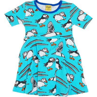 DUNS Sweden Puffin skater dress with pockets