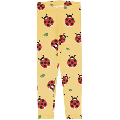 Home to rainbow bright organic ethical children's clothes 4 Maxomorra leggings ladybird