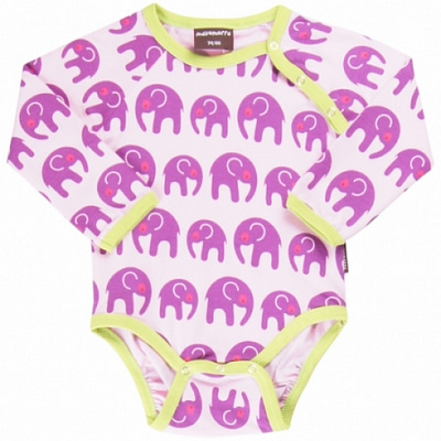 Scandi style elephant vest in funky purple by Maxomora
