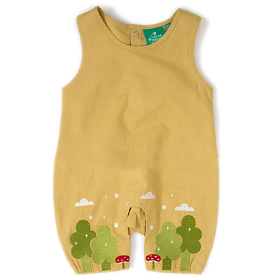 Little Green Radicals toadstool dungarees